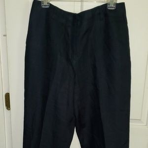 💚 Talbots linen navy pants